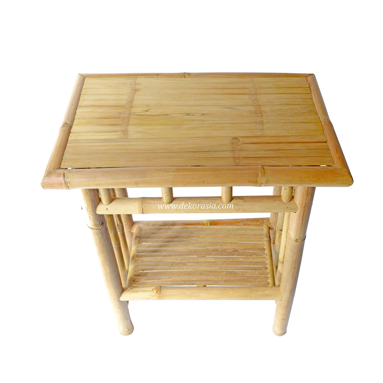 Table with Rack, Bamboo Knockdown - Bamboo Furniture